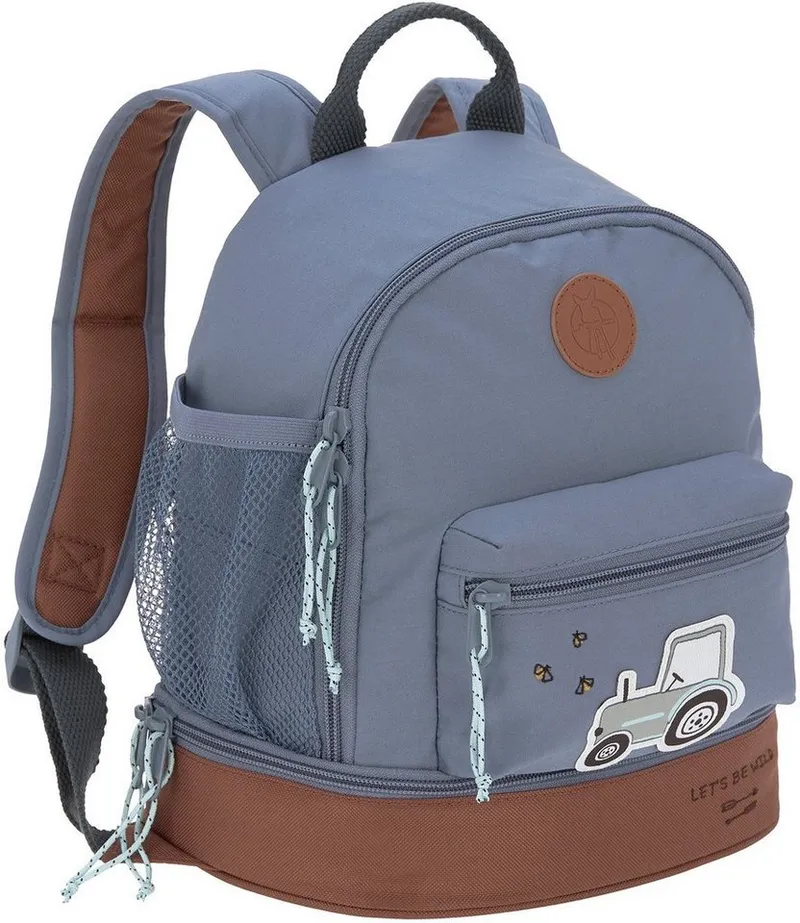 Lässig Lässig Kinderrucksack Adventure, Tractor, Mini Backpack, PETA-approved vegan, Blau, – Produktbild 4 von 8