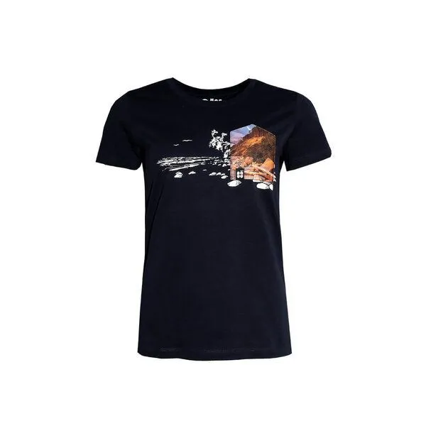 FÄDD FÄDD Damen T-Shirt Rundhals aus Bio-Baumwolle "Ostsee BT" Navy Schwarz, Schwarz, – Produktbild 1 von 3