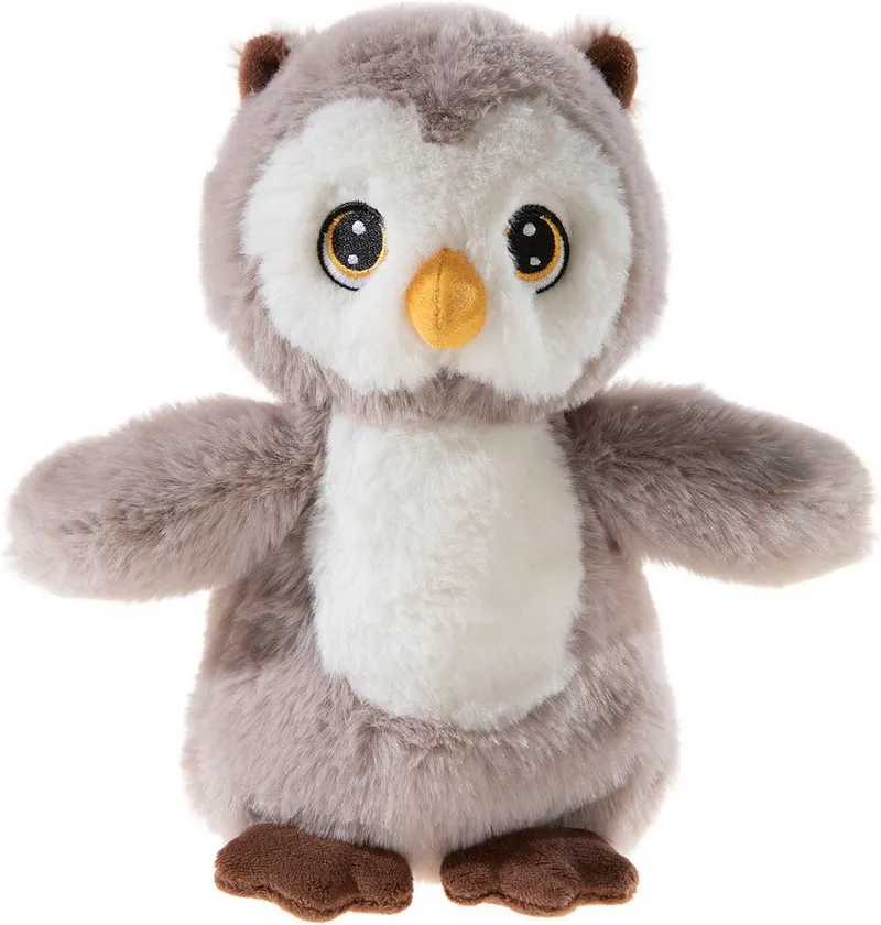 Heunec Heunec Kuscheltier Eule Bottle 2 Buddy, 20 cm, Grau, – Produktbild 1 von 1