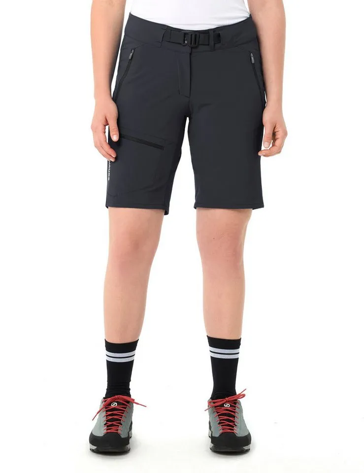 Vaude Vaude Shorts WOMEN'S BADILE SHORTS II kurze Hose, winddicht, Schwarz, – Produktbild 2 von 4