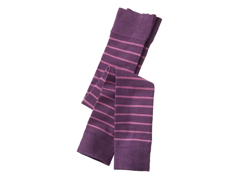 grödo Kinder Leggings dunkellila-geringelt Gr.3-4, Lila, mehrfarbig, – Produktbild 1 von 1