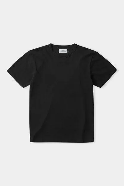 About Companions About Companions Basic T-Shirt LIRON aus Bio-Baumwollpiqué, Schwarz (eco pique black), – Produktbild 4 von 4