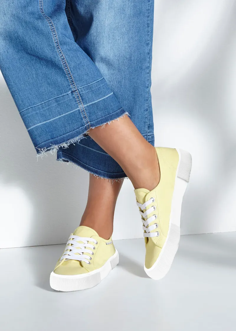 Lascana Sneaker, Gelb, – Produktbild 1 von 3