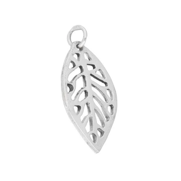 pakilia pakilia Silber Kette Blatt fair-trade und handmade – Produktbild 3 von 4