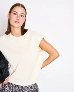 JAN N JUNE JAN 'N JUNE Damen vegan T-Shirt Ovar Gelb – Produktbild 1 von 1