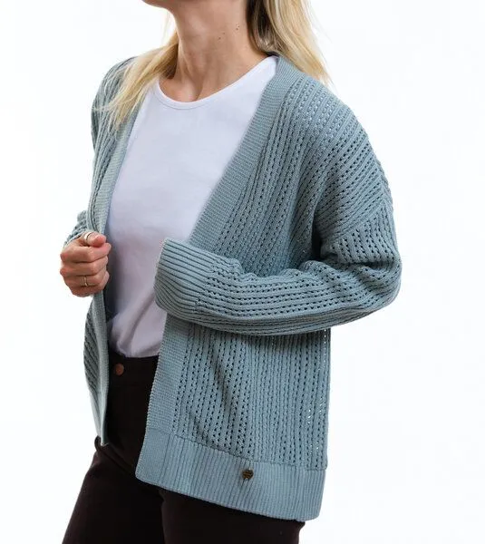 Gary Mash GARY MASH Strickjacke Edna aus Biobaumwolle, Blau, – Produktbild 3 von 3