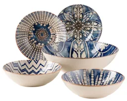 Mäser Mäser Salatschüssel-Set 5-tlg. "Iberico Blue" Steinzeug – Produktbild 1 von 1
