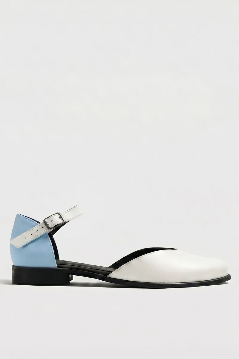 BOHEMA BOHEMA Damen vegan Pumps Alexa Babyblau/Weiß, Hellblau, – Produktbild 2 von 2
