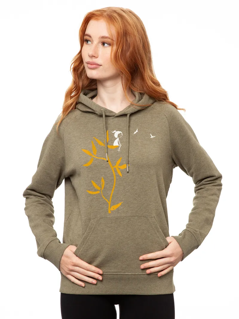 FellHerz FellHerz Me time Hoodie heather khaki – Produktbild 1 von 1