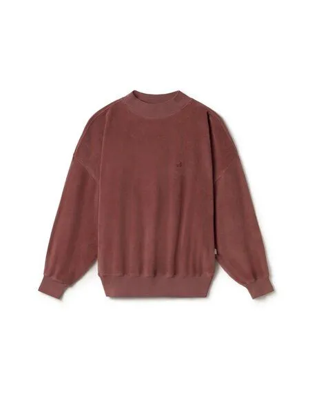 TWOTHIRDS TWOTHIRDS Samt-Sweatshirt Binz, Rose brown, – Produktbild 1 von 3