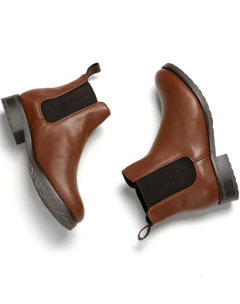 Will's Vegan Store Will's Vegan Store Damen vegan Luxe Smart Chelsea Boots Kastanie, Braun, – Produktbild 2 von 2