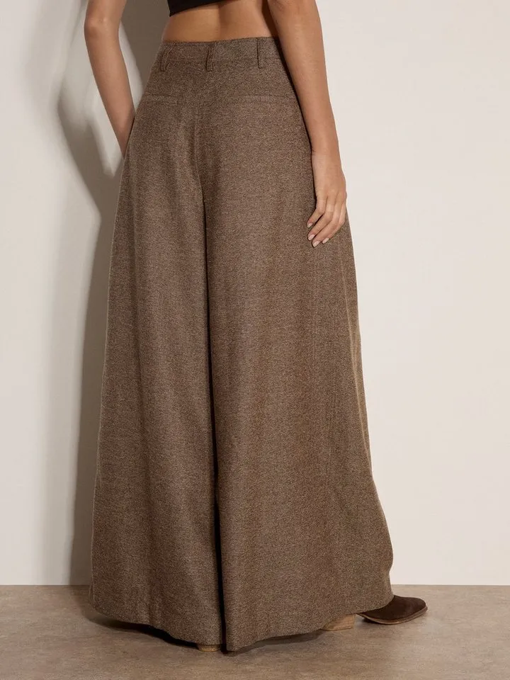 Apricot Apricot Stoffhose Stoffhose mit extrem weitem Bein, Braun, – Produktbild 4 von 5