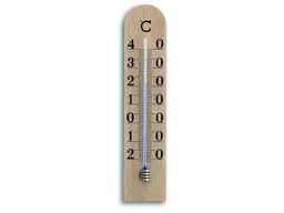 Analoges Innenthermometer aus Buche, natur – Produktbild 1 von 1