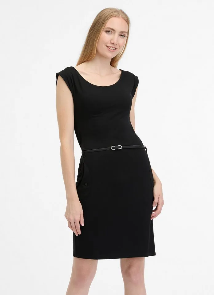 ragwear ragwear Minikleid TAGG aus Viskose und Elasthan, in Jersey-Qualität mit Stretch, Kurzarm, Schwarz, – Produktbild 1 von 2