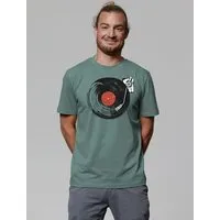 watapparel watapparel T-Shirt Unisex Schallplatte, Green bay, – Produktbild 1 von 1