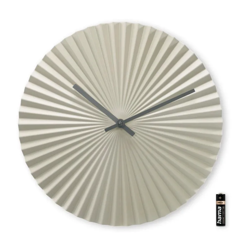Hama Hama Wanduhr "Barbados", Quarzuhr, ohne Ticken, Ø 30 cm, Graugrün, – Produktbild 4 von 5