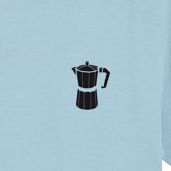 Spangeltangel Spangeltangel T-Shirt Coffee, Addict, Kaffee Shirt für Männer, Brustprint, Hellblau, – Produktbild 2 von 4