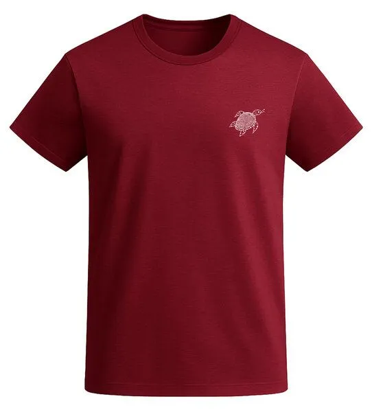 vis wear vis wear Die Schildkröte aus dem Ozean - Organic Shirt, Rot, – Produktbild 4 von 4