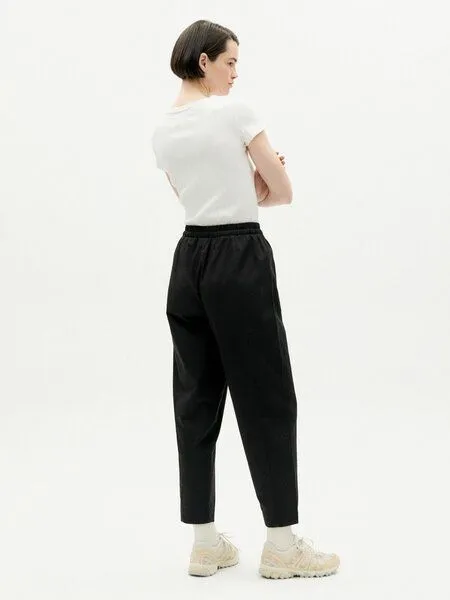 thinking mu thinking mu Hose - Esther Pants - aus Bio-Baumwolle, Schwarz, – Produktbild 3 von 4