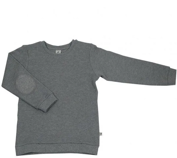 Leela Cotton Leela Cotton Sweatshirt Piquestoff Bio-Baumwolle, Grau, – Produktbild 1 von 1