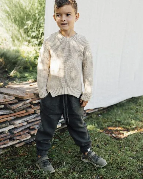 MATONA Matona Strickpullover für Kinder / Regular Cotton Sweater Kids, Weiß, – Produktbild 2 von 4