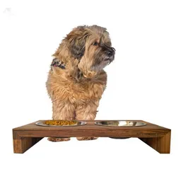 NATUREHOME NATUREHOME Design Hundebar aus Holz, Buche, Eiche oder Nussbaum 50x30x8 cm – Produktbild 1 von 1