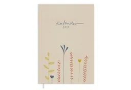 Eine der Guten Verlag Terminkalender Terminplaner 2027 - A5, creme beige, 1 Doppelseite / Woche, 144 S. FSC-Papier, Softcover, klimaneutral – Produktbild 1 von 1