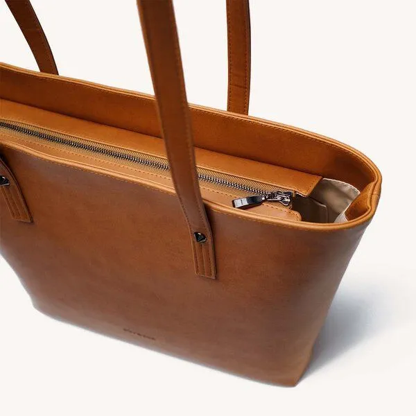 GUTWERK GUTWERK PURE Tote Bag, Cognac (braun), – Produktbild 3 von 4