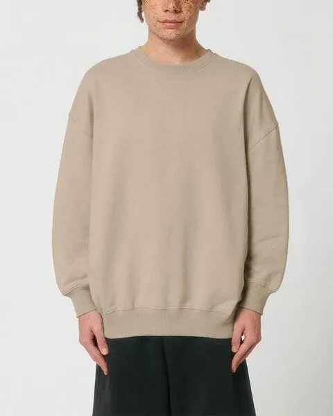 YTWOO YTWOO Oversized Sweatshirt aus reiner Bio-Baumwolle, Dry Handfeel, Beige, – Produktbild 2 von 4