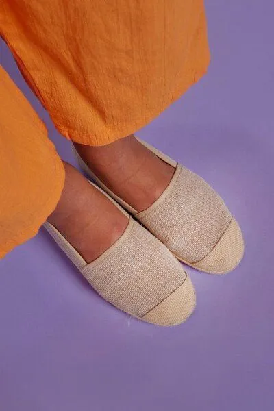 Grand Step Shoes Grand Step Shoes Vegane Slipper aus Hanf Modell: Evita, Natur ( beige), – Produktbild 5 von 7
