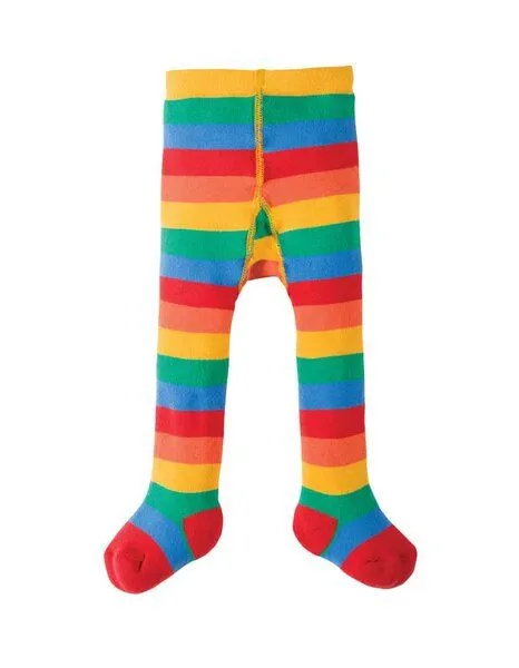 Frugi Frugi Thermo-Strumpfhose in bunten Regenbogenfarben – Produktbild 2 von 2