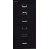 Bisley Schubladenschrank 6 Schübe, DIN A4 schwarz – Produktbild 1 von 1