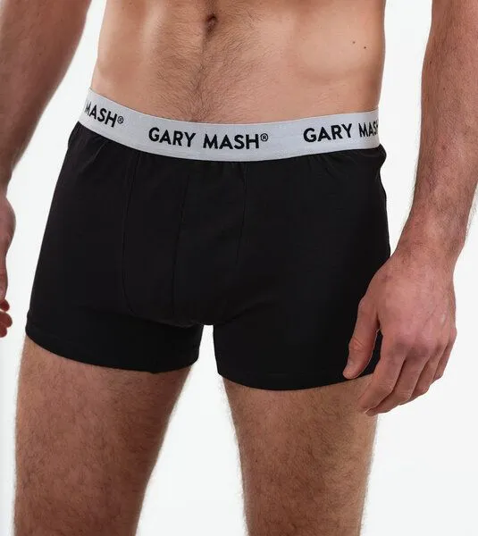 Gary Mash GARY MASH 2er-Set Bio Herren Boxerpanties, Schwarz, – Produktbild 2 von 4