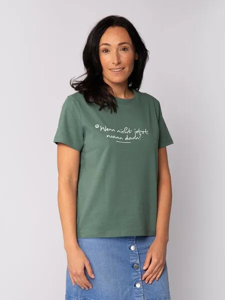 watapparel watapparel T-Shirt Frauen Wenn nicht jetzt wann dann, Green bay, – Produktbild 2 von 2