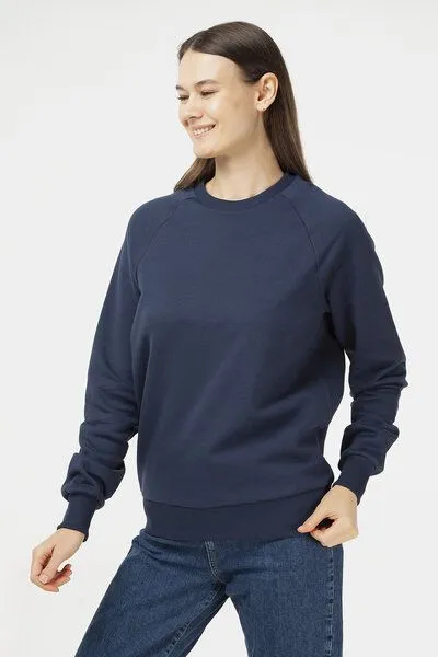 Evermind Evermind Unisex Sweatshirt aus Bio-Baumwolle, Dunkelmarine, – Produktbild 1 von 4