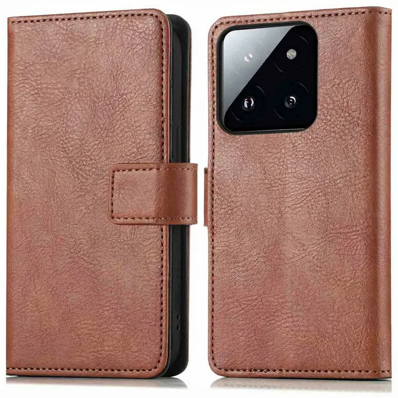 imoshion imoshion Luxuriöse Klapphülle für das Xiaomi 14T Pro, Braun, – Produktbild 1 von 1