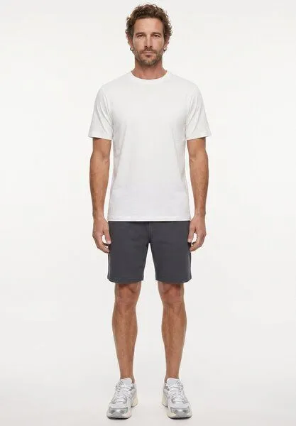 ORGANICATION ORGANICATION STEVVEN | Waffel-Shorts aus Bio-Baumwolle & recyceltem Polyester, Grey, – Produktbild 1 von 4