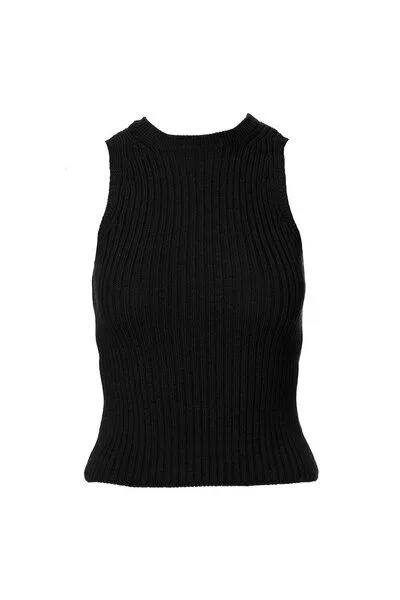 Kopyto Kopyto IMPALA RWS – gestreiftes Damen-Haltertop, Schwarz, – Produktbild 3 von 5