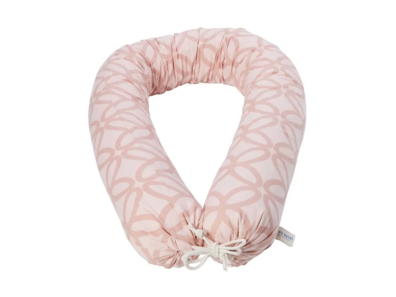 HANS NATUR HANS NATUR Stillkissen, Bezug Bio-Baumwolle Füllung Kapok, Blume Maße 12 x 160 cm, Rosa, – Produktbild 1 von 2