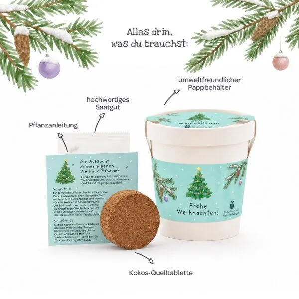 Die Stadtgärtner Die Stadtgärtner Frohe Weihnachten - Becher - Kleines Weihnachtsgeschenk – Produktbild 4 von 4