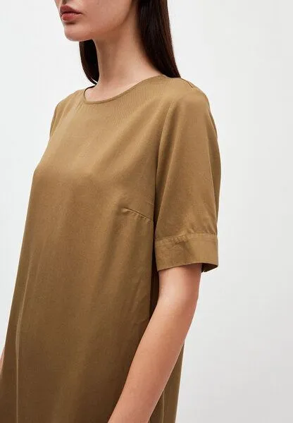 ARMEDANGELS ARMEDANGELS MARGITAA - Damen Kleid aus TENCEL Lyocell, Golden khaki, – Produktbild 3 von 4