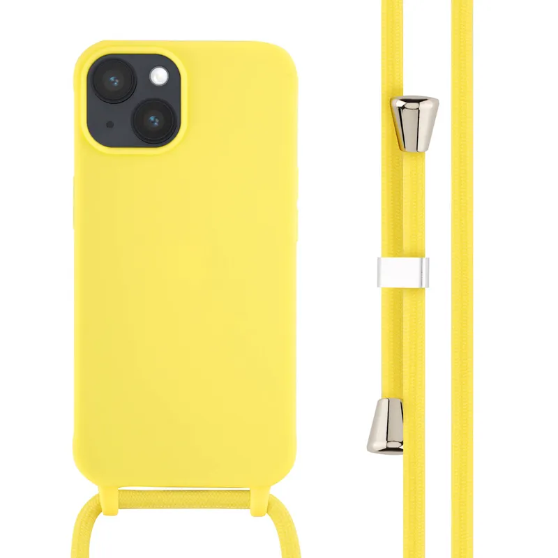 imoshion imoshion SilikonHülle mit Band für das Apple iPhone 14, Gelb, – Produktbild 1 von 1