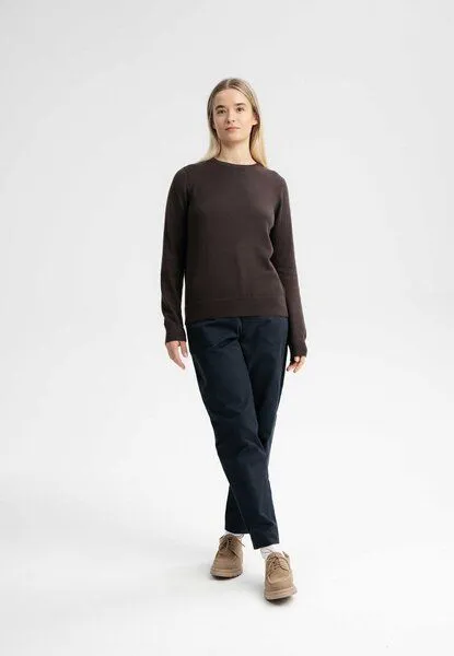 MELA MELA Feinstrick Pullover Dhana, Dunkelbraun, – Produktbild 3 von 4