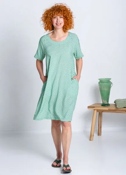 Heidekönigin Heidekönigin Viskose Kleid kurzarm, Gletscher, – Produktbild 2 von 3