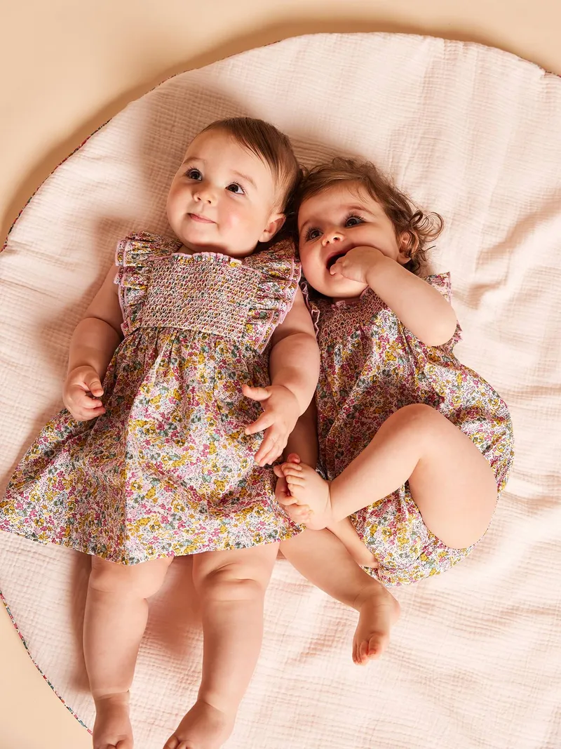 Envie De Fraise Baby Kurzoverall mit Rüschen Geschwister-Capsule ENVIE DE FRAISE, Mehrfarbig, – Produktbild 3 von 4