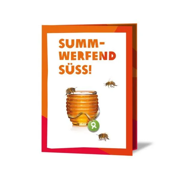OxfamUnverpackt OxfamUnverpackt Spenden-Geschenk "Honigbienen" (Grußkarte mit Magnet) – Produktbild 2 von 2
