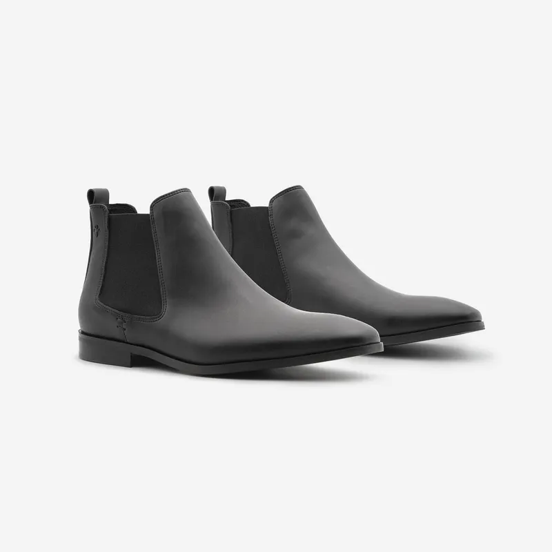 COG COG Herren vegan Stiefel Chelsea Alan, Schwarz, – Produktbild 2 von 2