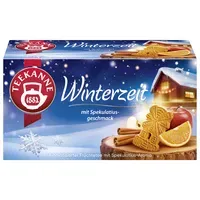 Teekanne Teekanne Winterzeit 20er - Früchtetee - Spekulatiusgeschmack - Einzeln verpackt - Laktosefrei - Glutenfrei - Veganer Tee - Wintertee. 20 einzeln mit – Produktbild 1 von 1