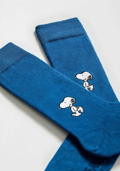 BeSocks BeSocks Bio-Tennissocken - Snoopy gestickt – Produktbild 3 von 3