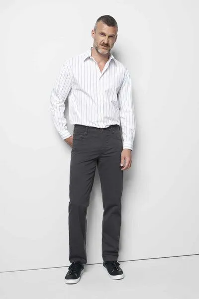 M 5 BY MEYER M 5 BY MEYER Regular Chino, Grau (anthrazit), – Produktbild 1 von 5